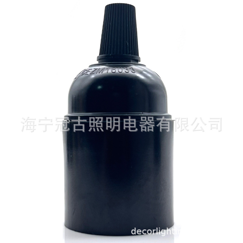 Cross-border spot E27 self-locking light body Bakelite lamp cap Bakelite lamp cap screw lamp holder DIY lamp accessories