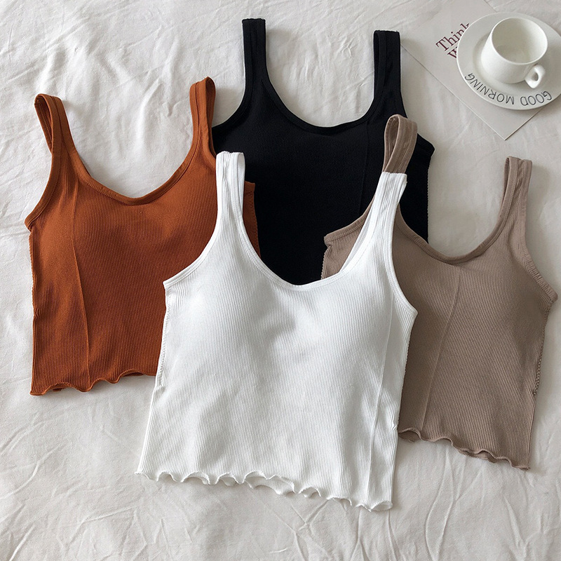 Picture of Internet Celebrity Blast/Seamless Fixed Cup Chest Pad Wrapped Chest Women Sexy Sports Running Long Bra Vest Underwear