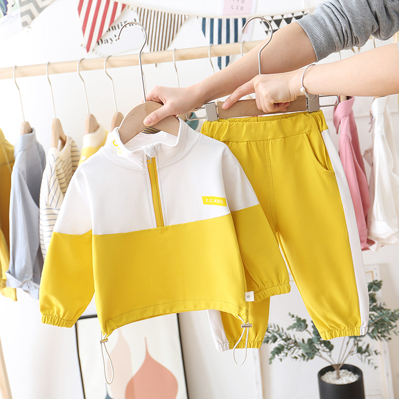 Picture of Children's Clothing Boys Korean Style New Spring Casual Fashion Sweatshirt Suit Kidsren's Spring & Fall Clothing Baby Fashionable Trend