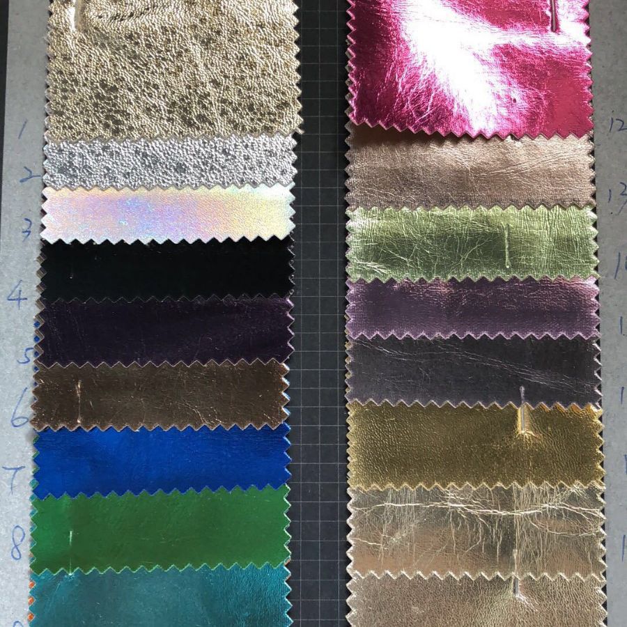 New Symphony Color Film Clothing Leather Pu Leather Tc Viscose Washed Cloth Bottom Clothing Luggage Toys in Stock