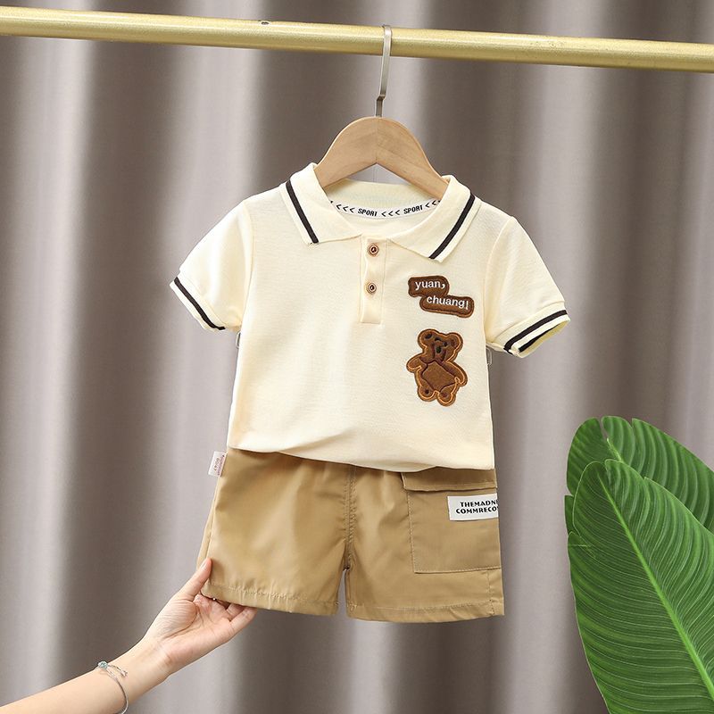 Picture of Children's Wear Boys' Suit 2024 New Summer Children's Summer Short-sleeved Two-piece Casual Sports Summer Wear for Boys