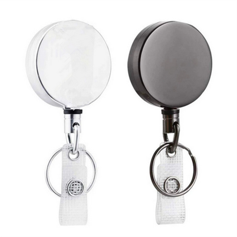 Picture of Spot all-metal wire rope easy-pull buckle anti-loss anti-theft key chain telescopic buckle wire rope easy-pull buckle cross-border