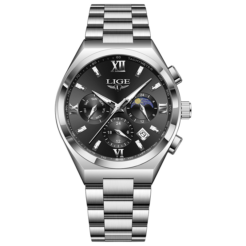 Picture of LIGE/LIGE Watch Cross-border Hot-selling Multifunctional Waterproof Quartz Watch Luminous Men's Watch Men's Watch