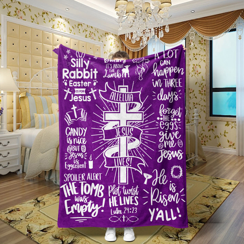 Picture of Family love teachers and students girlfriends love message flannel blanket summer air conditioning blanket autumn and winter nap printing blanket
