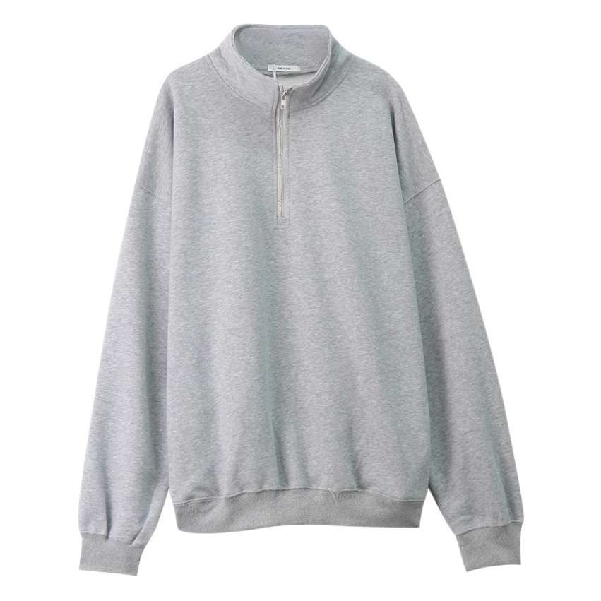 2025 New American Niche Polo Collar Sweatshirt Autum Loose Pullover Top Mid-Length Outwear Women's Student