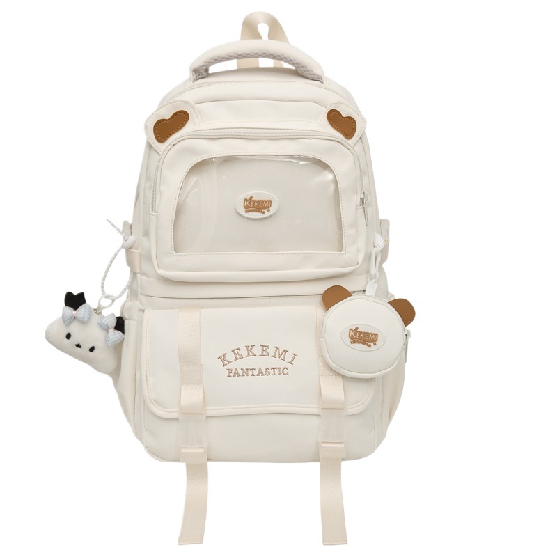 Picture of High Yan Value Ins Style Schoolbag Junior High School Girl's Backpack High School Student's Large Capacity Cute Pain Bag Dopamine Backpack