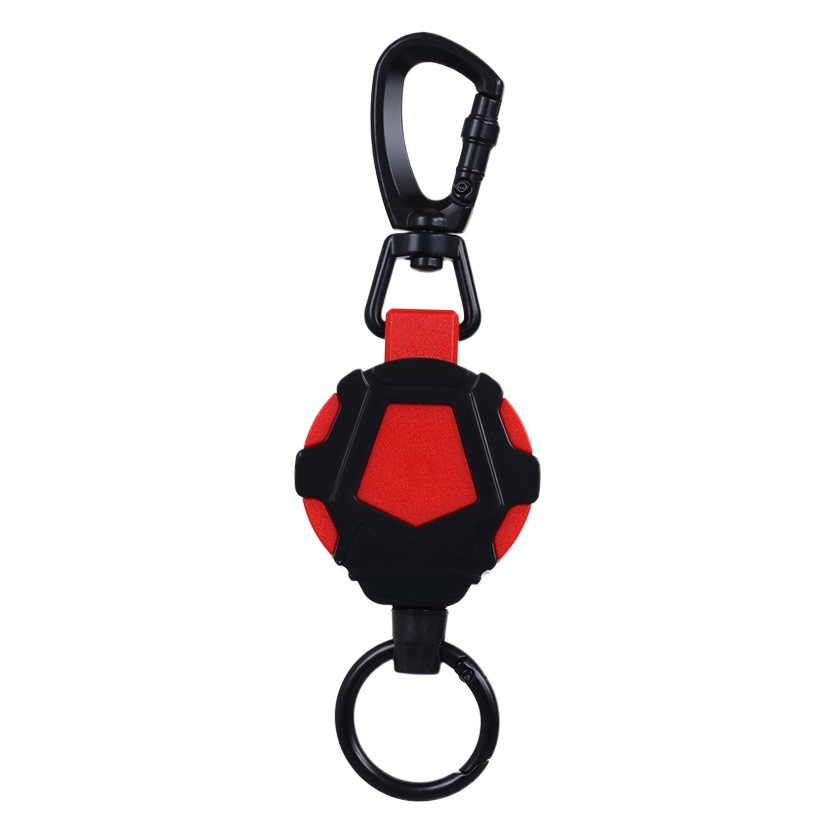 Picture of Autumn Rain Easy Pull Telescopic Buckle Wire Rope High Rebound Telescopic Keychain Hanging Ring Anti-lost Anti-theft Buckle Metal Quick Loading Ring