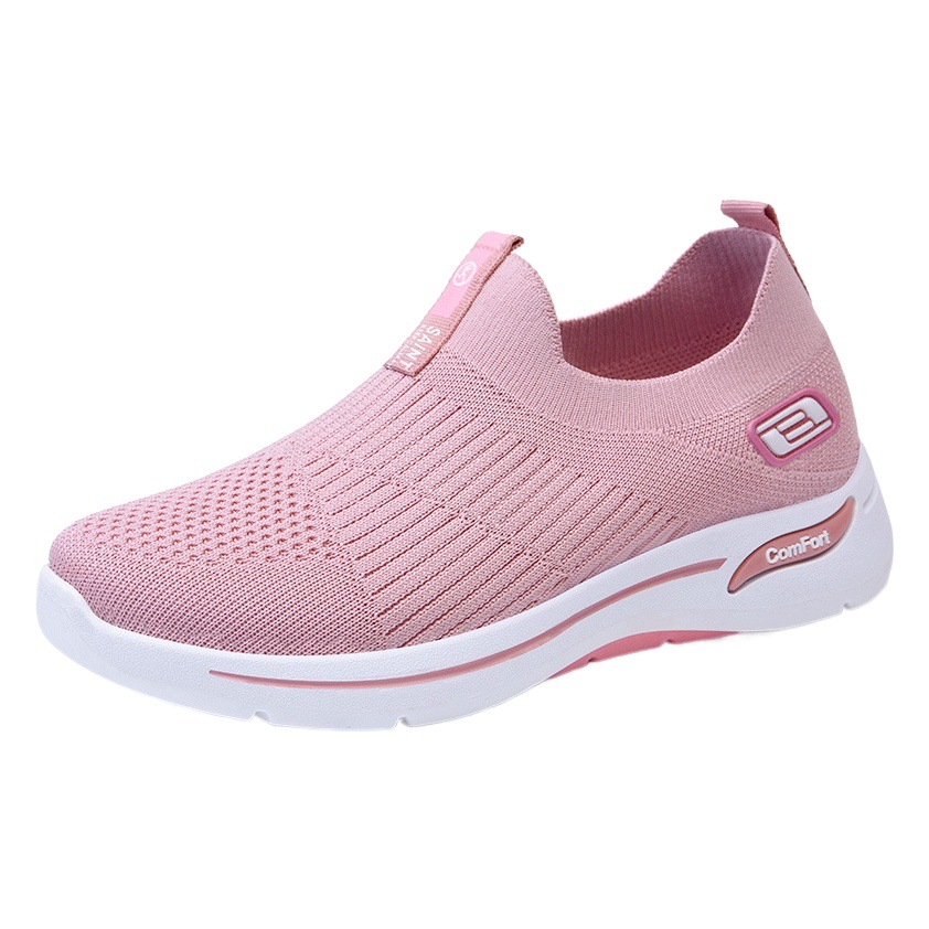 Picture of Women's Shoes Wholesale Casual Shoes Soft Sole Lightweight Women's Shoes Fly-Knit Breathable Single Shoes Versatile Comfortable Mesh Shoes