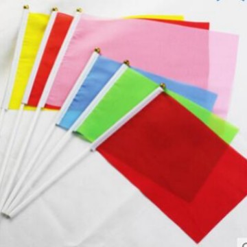 Picture of On the 7th and 8th morning exercise flag small colorful flags wholesale hand-cranked flags hand-waving flags sports flag Red Yellow Blue Green Pink