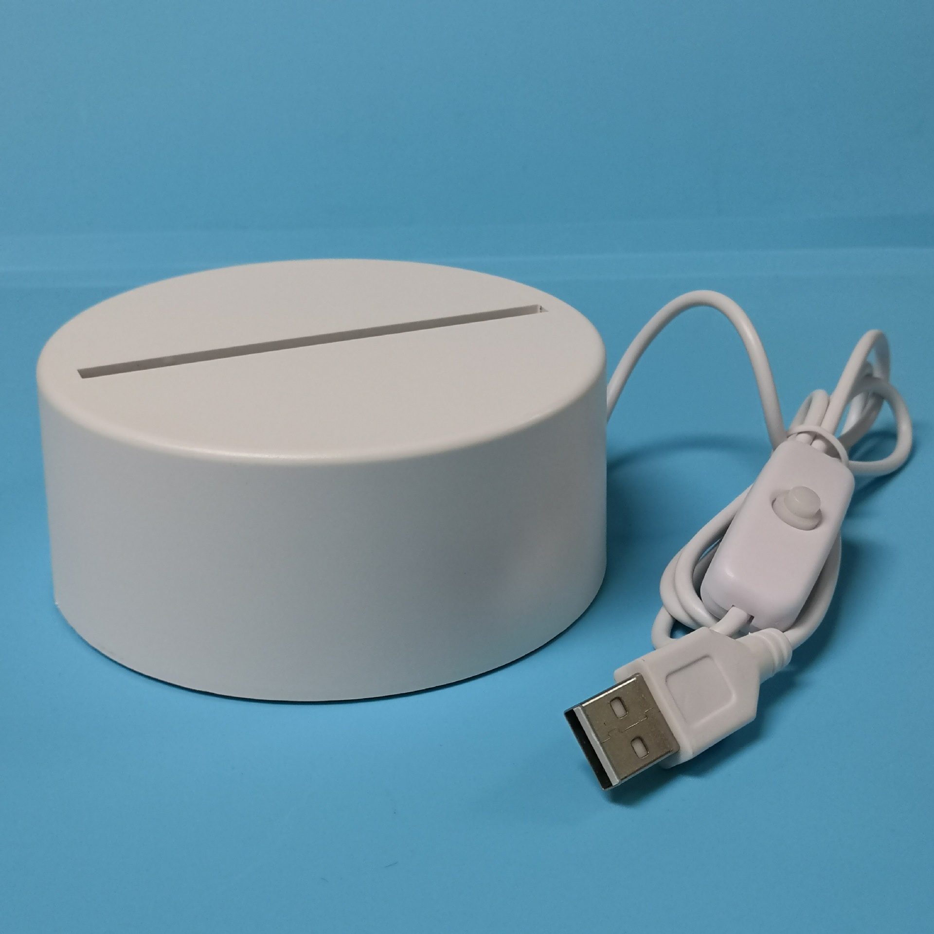 Picture of Wholesale explosions round 3D night light base wire acrylic three-color lamp board 3d night light lamp holder shell finished product