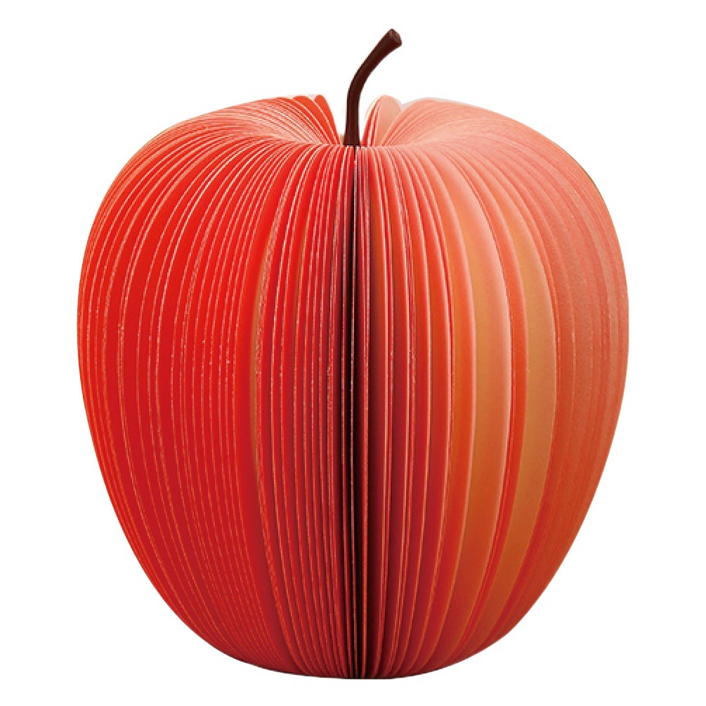 Large red apple note paper three-dimensional creative vegetable and fruit note paper cute special-shaped convenient message note pad