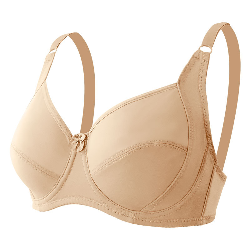 Picture of Amazon cross-border plus size D cup bra side support traditional cotton Cup underwear big chest small adjustable bra