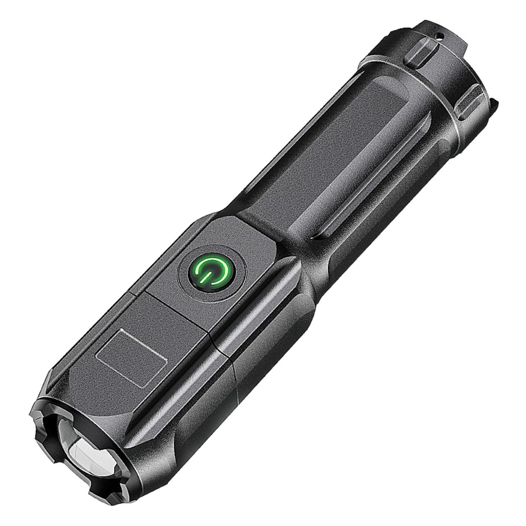 Flashlight strong light USB rechargeable zoom super bright led Mini Portable camping home lighting small flashlight