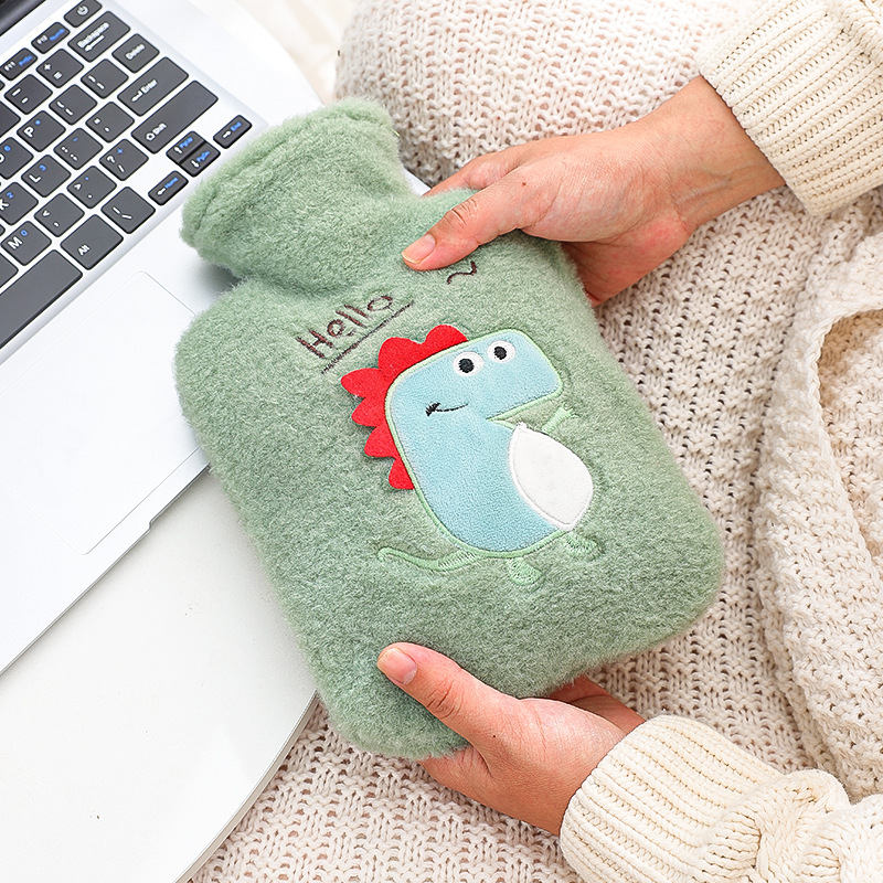 Picture of Cross-border Cartoon Hand Warmer Large Fleece Set Simple Winter Warm Water Bag Cute Student Plush Water Injection Hot Water Bag