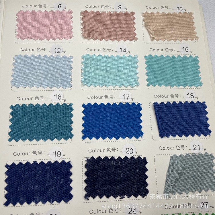 In stock supply woven pure linen-A version 150g 101 pure linen woven linen fabric clothing fabric