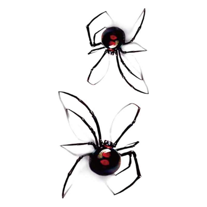 Spider Web Halloween Tattoo Sticker Stereo Horror Waterproof Tattoo Sticker Halloween Theme Personality Dress Up