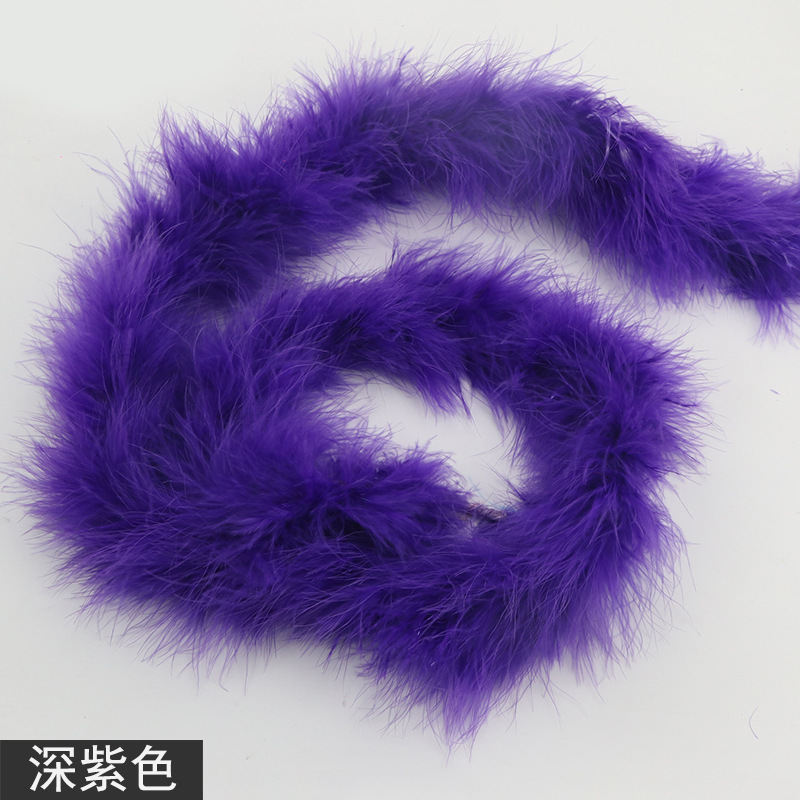 Picture of Tops wholesale Turkey plush plush feather diy1 2 M 16G performance stage decoration feather strip
