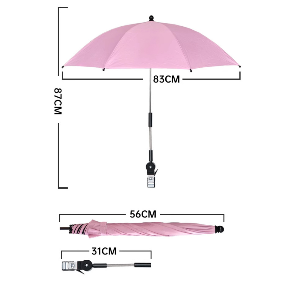Picture of Creative Baby Stroller Sunshade Universal Umbrella Baby Car Umbrella Stroller Tricycle Stroller Sun Protection Umbrella