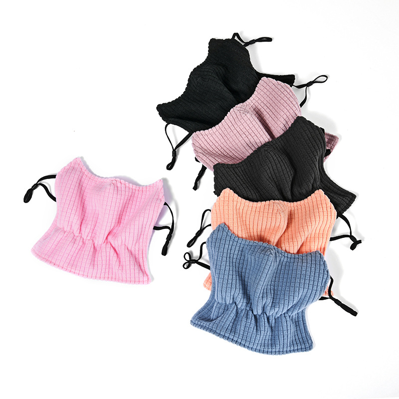 Picture of Children's Mask Warm Cold-proof Windproof Autumn and Winter Girls Fashion Baby Thickened Neck Protection Ventilating Mask Washable