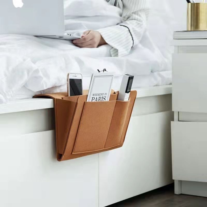 Felt Bedside Storage Bag Bedside Storage Hanging Bag Bedside Storage Bag Hanging Bag Portable Storage Bag Home
