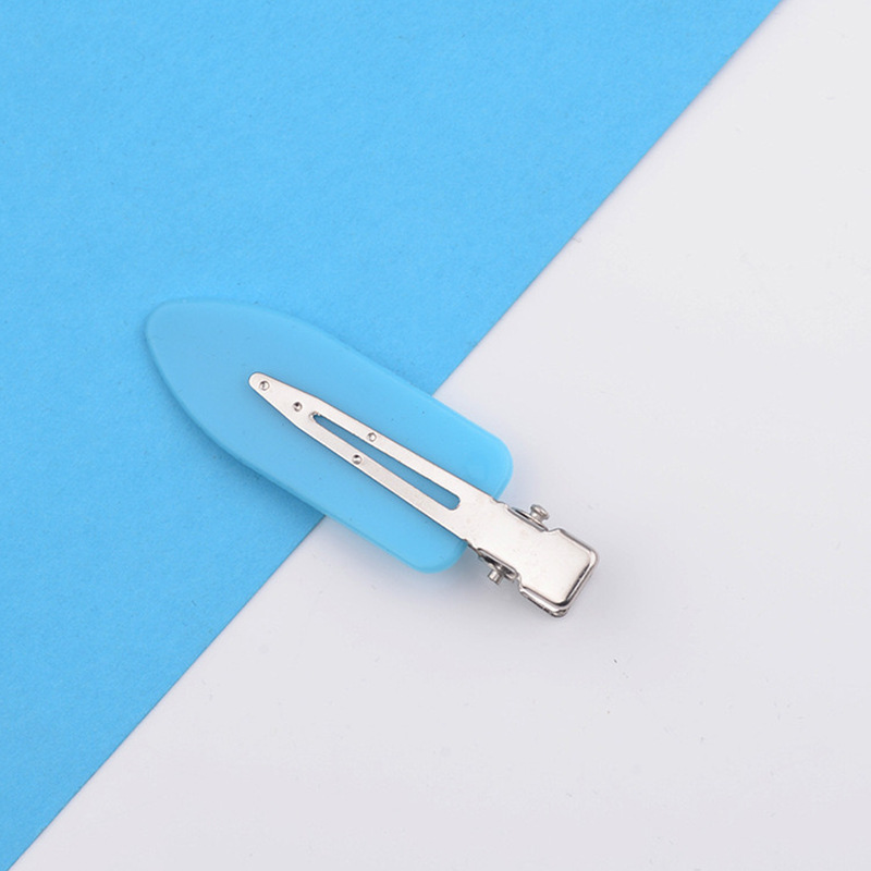 Picture of Korean diy cream clip seamless hairpin summer side hairpin duckbill makeup bangs clip broken hair clip headdress