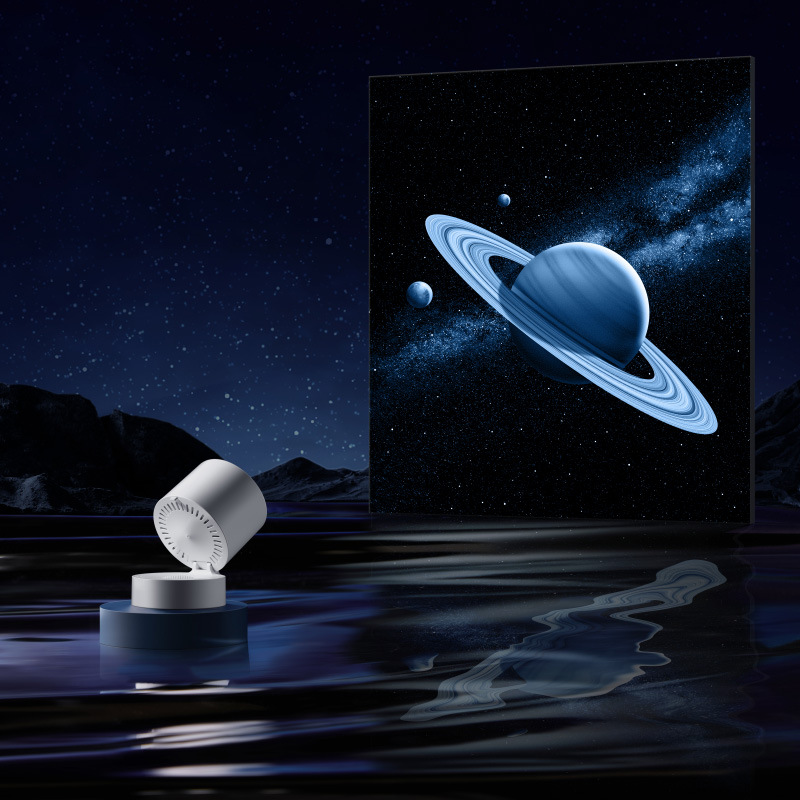 Cross-Border Star Vision Three-Dimensional Starry Sky Projection Lamp Bedroom Bedside Atmosphere Lamp Starry Sky Lamp Rechargeable Projection Lamp