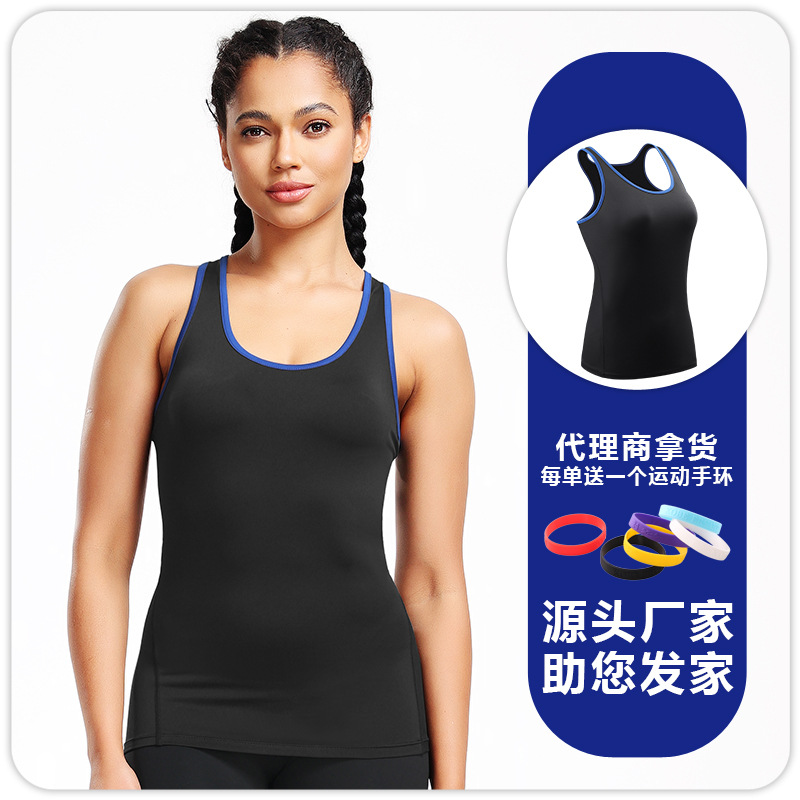 Picture of Yoga Camisole Women's Suit Inner Wearing Sports Outer Wearing I-Shapes Sleeveless Tight Base Shirt Running Top