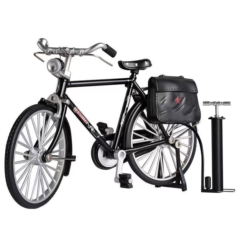 Picture of DIY Assembled Bicycle Classic 28 Bars Bicycle Alloy Self-made Model Toy Model Ornaments Car Model