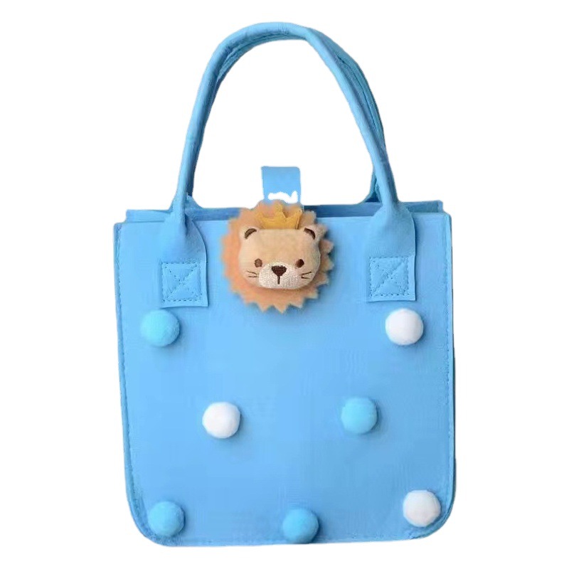 Felt Souvenir Cartoon Handbag Tote Bag Kindergarten Birthday Return Gift Felt Bag Eco-Friendly Handmade