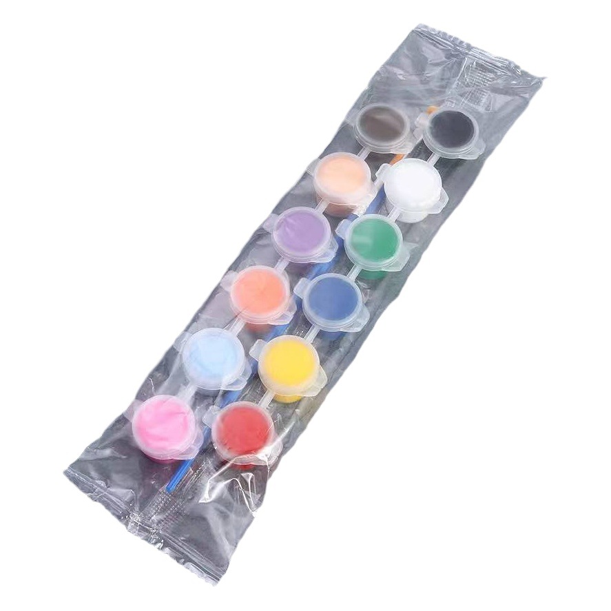 Picture of Factory Direct Sales 3ml Acrylic Paint DIY 12 Colors Continuous Body Painting Graffiti Plaster Doll Wholesale Acrylic Painting