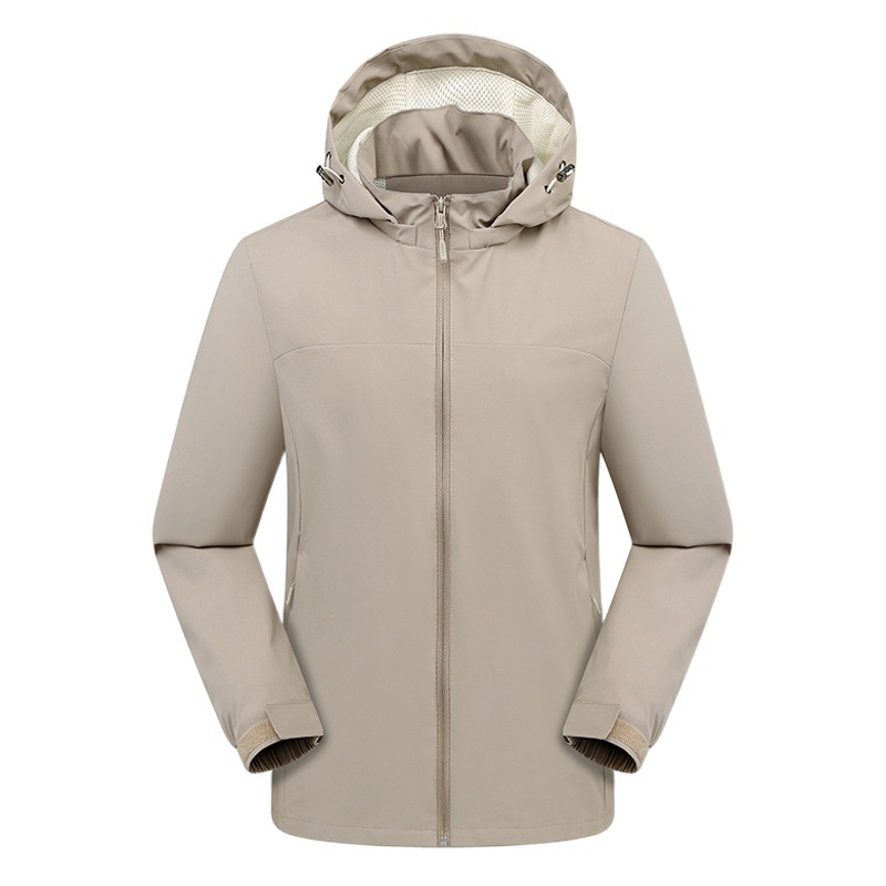 Outdoor thin double-layer jacket advertising shirt windproof waterproof jacket mountaineering clothing work clothes printed logo