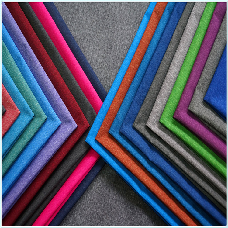 New Product Wulong Cloth Triple PU Waterproof Snowflake Cloth Oxford Cloth Frosted Hemp Plaid Bag Fabric Cloth