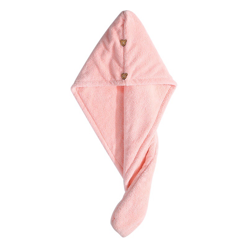 Hair drying cap Women's absorbent quick-drying hair towel thickened headscarf coral velvet high density shower cap lint-free