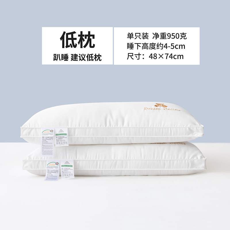 Picture of Class a Cotton Pillow Five-Star Hotel Pillow Soy Fiber Pillow Adult Neck Pillow Wedding Hotel Pillow Core Wholesale