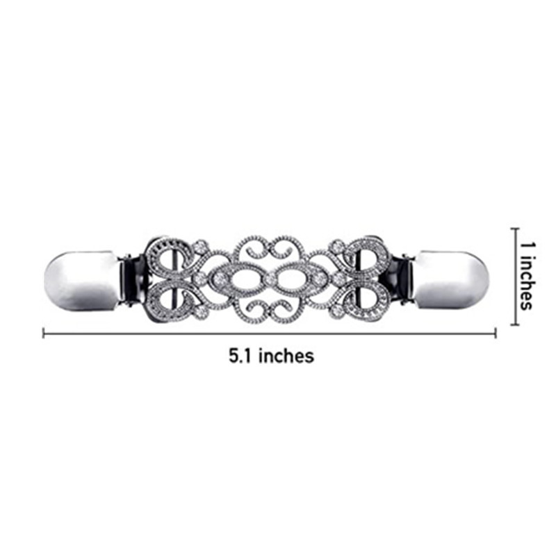 Picture of Amazon's Best-Selling Autumn and Winter 6-Piece Set of Retro Sweater Shawl Clips, Collar Duckbill Clips, Anti-Exposure Brooch Accessories
