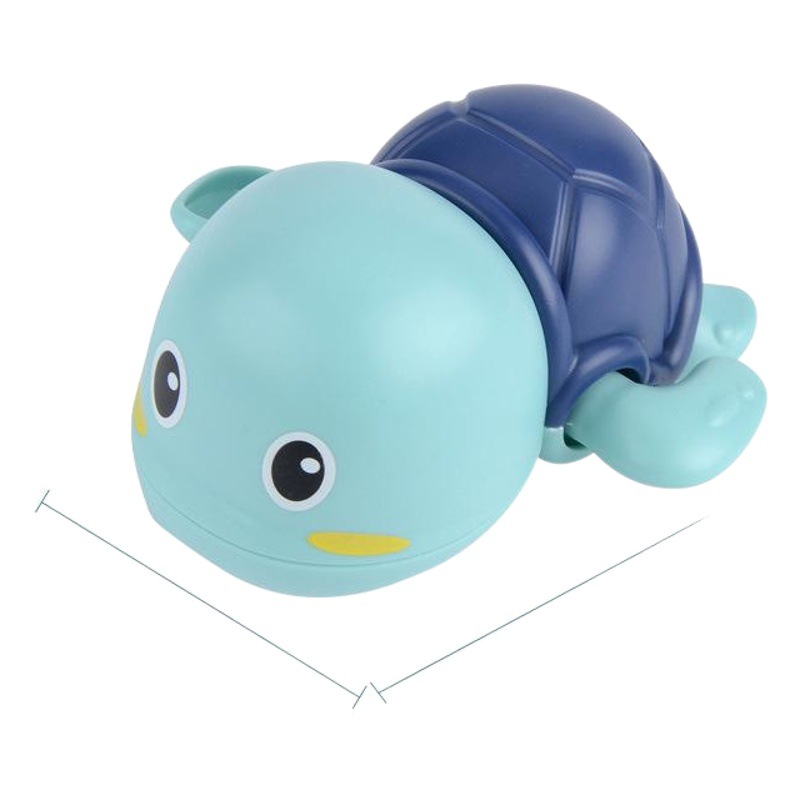 Baby Bath Swimming Turtle, Infant Water Play Wind-Up Turtle, Children's Bath Floating Toy with Wind-Up Mechanism