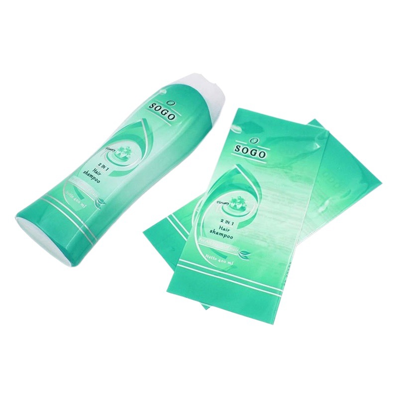 9 color printing PET heat shrinkable film color PVC label film transparent label paper recyclable rPETG plastic film