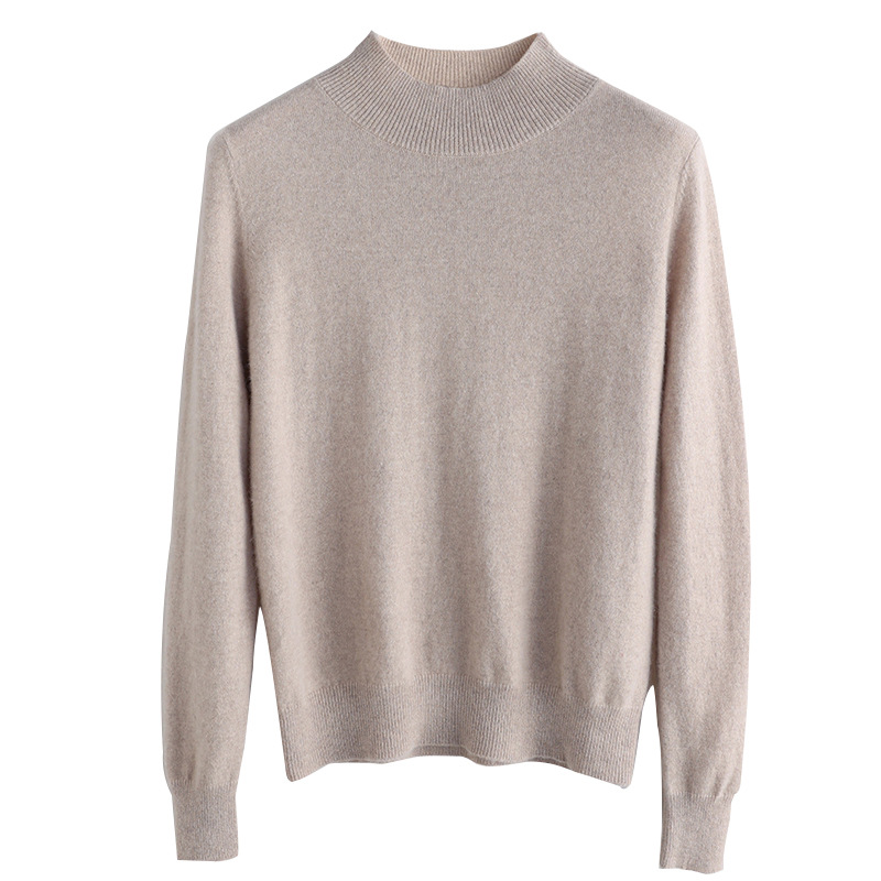 Picture of Bottoming Shirt Women's Knitted Sweater Women's Half-High Knitted Sweater Women's Cross-Border Knitwear Long-Sleeved Knitted Women's Bottoming Shirt Outer Wear