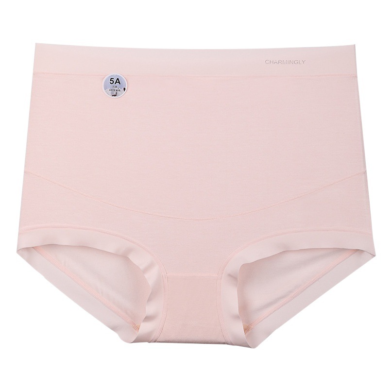 High Waist Belly Support Large Size Maternity Underwear Women's Modal 100kg Category a Pregnancy Mulberry Silk Antibacterial Briefs