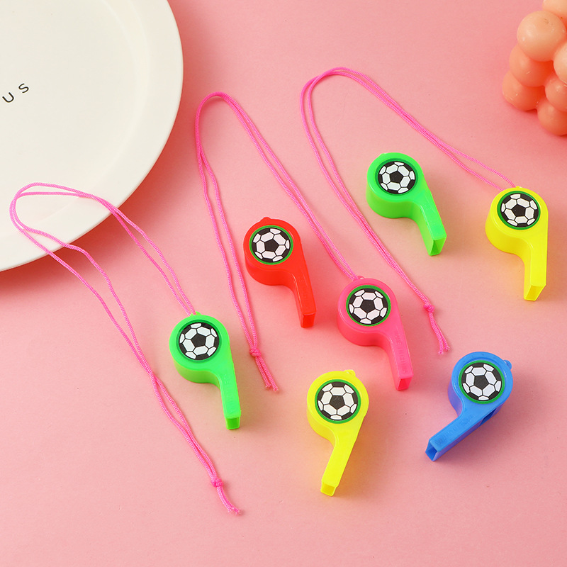 Picture of World Cup Football Whistle Plastic Smiley Whistle Referee Whistle Children's Gift Booster Props Stall Toys