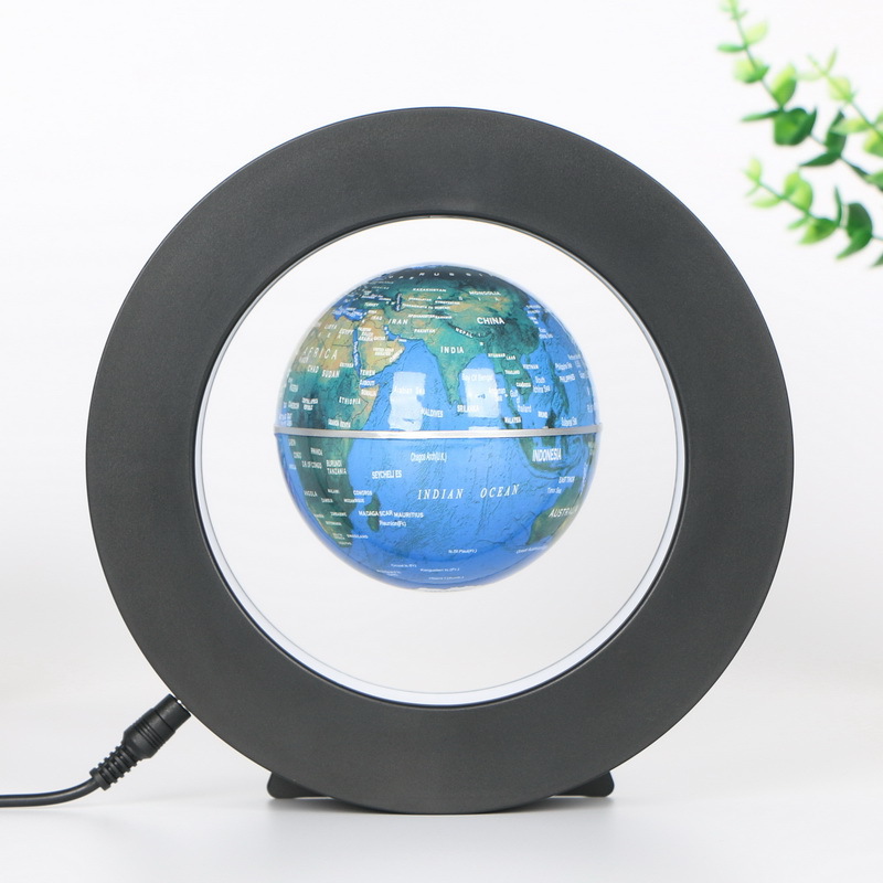 Picture of New and Unique Home Accessories Magnetic Levitation Globe Round 4inch Blue English Ball American European British Australian Regulations in Stock