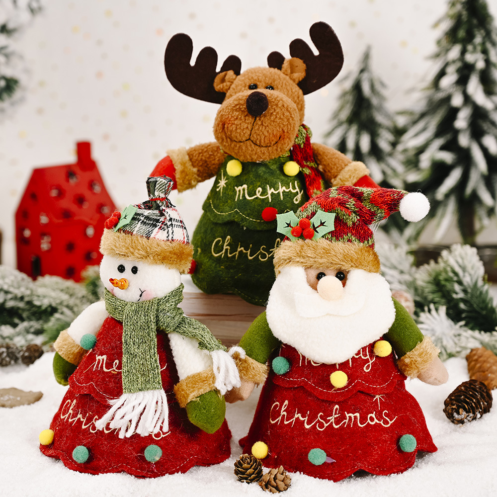 Haobei's New Christmas Decoration Tree-Shaped Cartoon Apple Bag Creative Cartoon Apple Bag Tree-Shaped Candy Bag Hot Sale