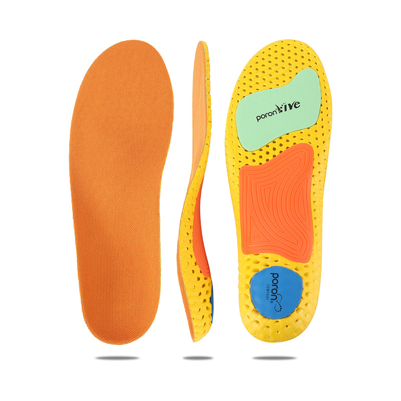 Sports Insole Arch Support Sweat-Absorbent Breathable High-Elastic Cushioning Basketball Non-Slip Shock-Absorbing Eva Hole Insole