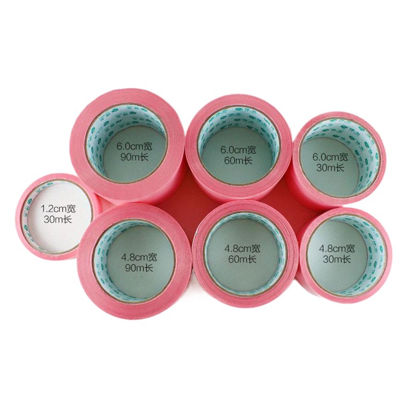 Green Friends Cute Pink Tape Color Transparent Tape Vegetable Bundling Tape F21 Foreign Trade Packing and Sealing Tape