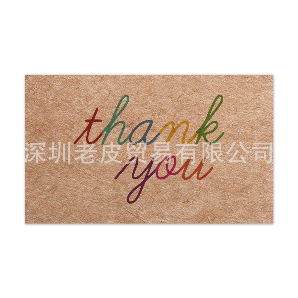 Picture of Cross-border wholesale White thank you card praise card thank you gift card packaging Kraft paper thank you card