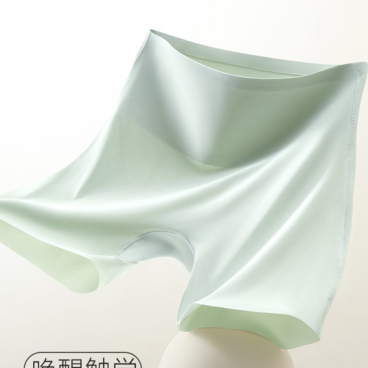 Summer Traceless Anti-glare Safety Pants Women's Underwear Ice Silk Leggings Three-in-One Belly Hip-lifting Boxer Shorts