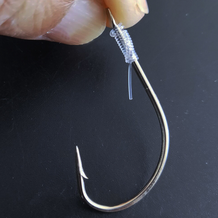 Picture of Manufacturer Wholesale Marushi Barrel Hook Tied Finished Product Single Hook 8 # -30 # Barrel Hook Barbed Sea Fishing Hook