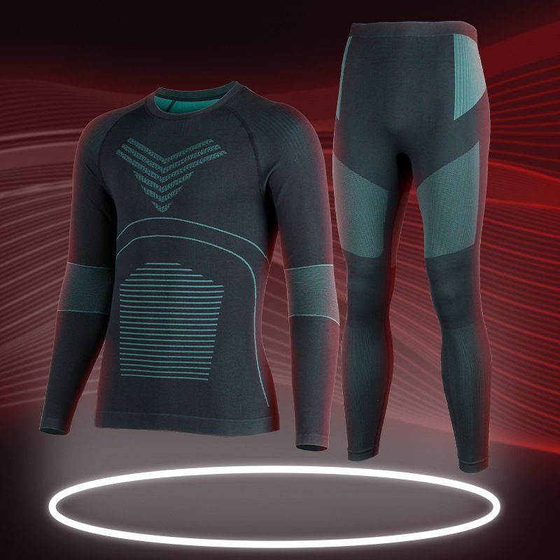 Picture of New Winter Ski Intimates, Quick-Drying and Warm, Outdoor Sports Ski Equipment, Sweat-Wicking, Breathable, Functional Intimates Set