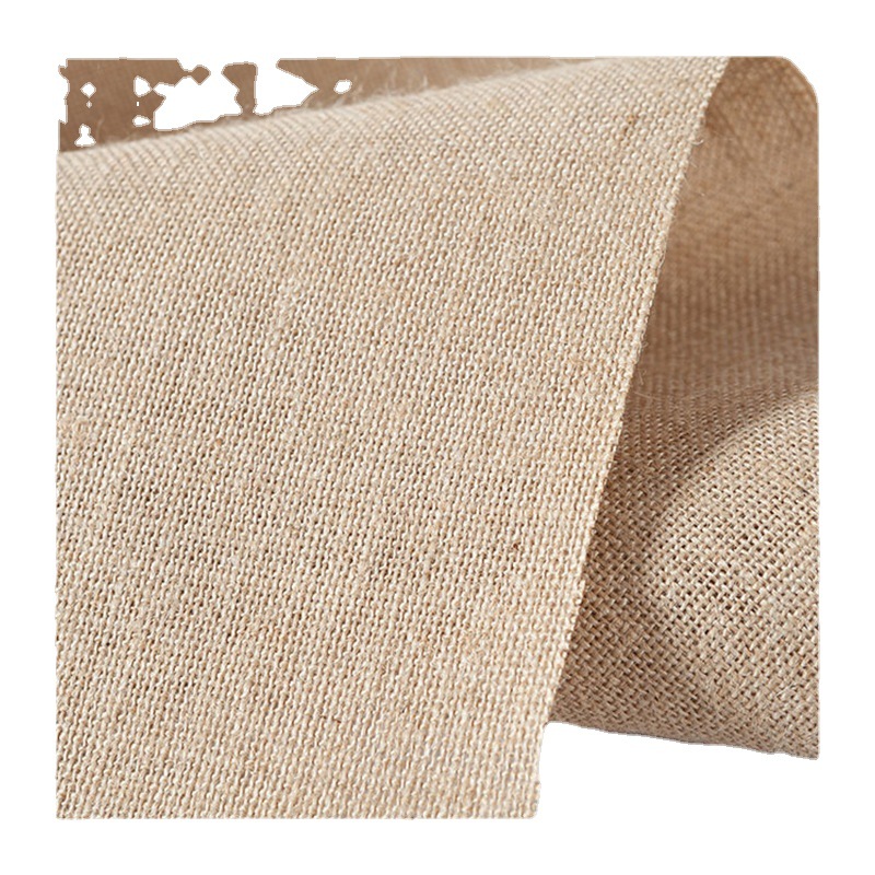 Picture of Linen Background Cloth Dining Cloth Natural Color Linen Textile Fabric Clothing Extra Wide Linen 4648 Jute Carpet Base Fabric