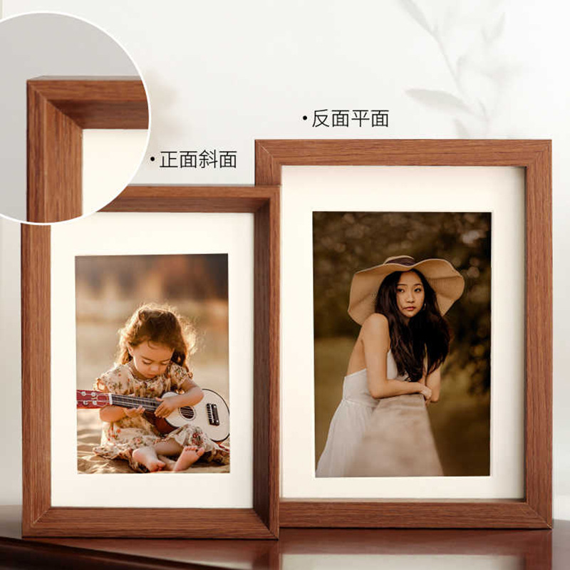 Photo Frame Table Washed Photo Custom DIY Made into Empty Frame Wall Hanging Wooden 6-Inch 7 Picture Frame Mounting Acrylic Photo Frame
